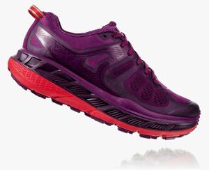 Hoka One One Women's Stinson ATR 5 Hiking Shoes Purple/Red Clearance Canada [VAXCM-8702]